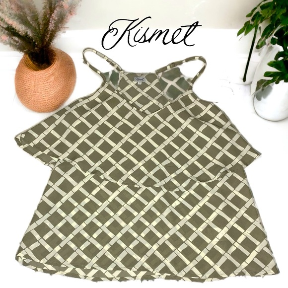 KISMET Women’s patterned silky tank- Small - Picture 5 of 7